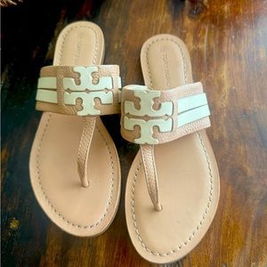 Authentic Tory Burch, leather sandals